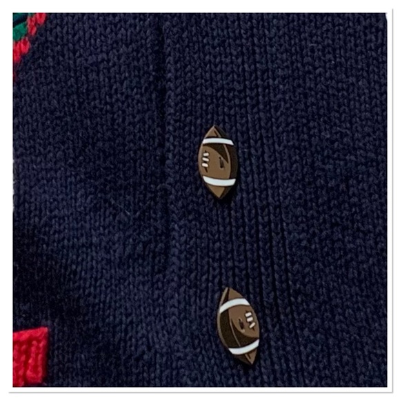 The Eagles Eye Alexandra Bartlett Vintage Knit Rosebowl Cardigan Sweater Blue S - Picture 4 of 8